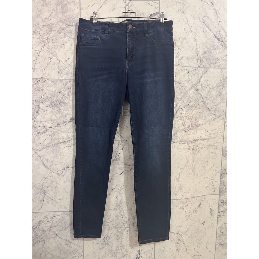 Charlotte Russe - Refuge Dark Blue Skinny Jeans (No Pockets, Zipper) - Size 10